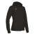 Lyre Full Zip Hooded Jacket W BLK XL Hettejakke i bomullsmiks til dame 