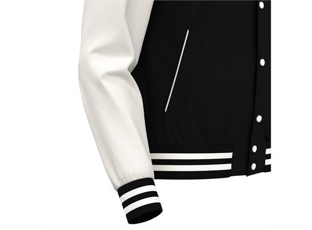 Fiddle varsity college BLK/WHT 3XS Collegejakke - Unisex 